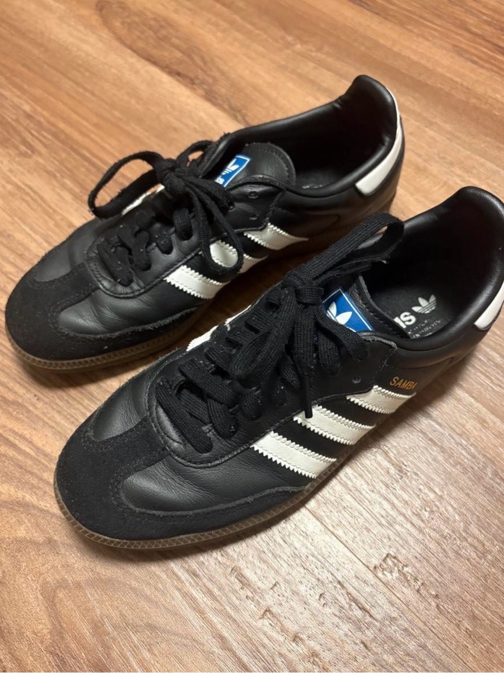 adidas Black and White Samba Sneakers
